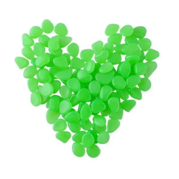 lysande stenar - set med 100 stycken gröna 8766