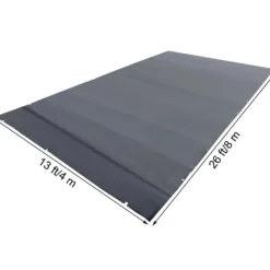 New 4m x 8m poolskydd, pool säkerhetsskydd, slitstarkt PVC-material, förbättrad säkerhet, skyddad mot skräp och löv, lätt att installera Pool- & Spatillbehör