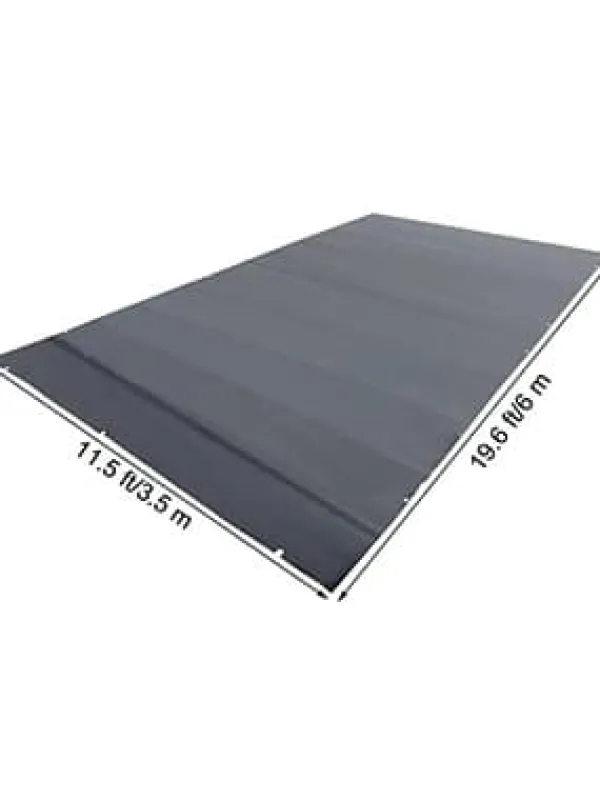 3,5m x 6m poolskydd, pool säkerhetsskydd, slitstarkt PVC-material, förbättrad säkerhet, skyddad mot skräp och löv, lätt att installera