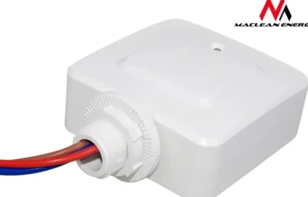 Discount Maclean infälld mikrovågsrörelsedetektor MCE137, 1200W räckvidd 4m-10m (MCE137) Rörelsedetektorer