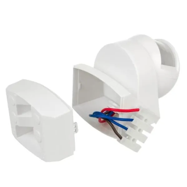 Maclean MCE295 Vit Infraröd Rörelsedetektor - 180° + 360° - 12m - IP54 Rörelsedetektorer