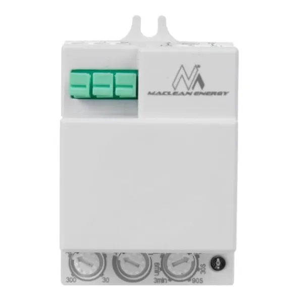 Outlet Maclean mikrovågsrörelsedetektor, 8m räckvidd, max 1200W, IP20, 5,8 GHz, MCE316 Rörelsedetektorer