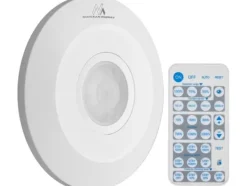 Maclean PIR-rörelsedetektor, infraröd, med fjärrkontroll, max 2000W, MCE467