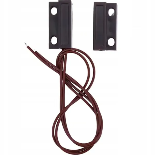 Magnetisk Dorrsensor MC-38 NO Brun – Inomhusbruk | Enkel Montering | Kompatibel med Shelly, Sonoff