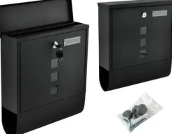 Malatec brevinkast - svart universal