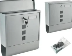 Malatec brevlåda silver