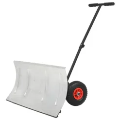 Outlet Manuell snöplog med hjul för enkel snöröjning | Storlek: 100x44 cm Snöborttagning