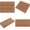 New Markplattor WPC 60x30 cm 6 st 1 m² brun - Markplatta - Markplattor - Home & Living Trädgårdsprydnader