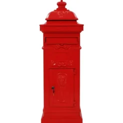 Sale Markpostlåda vintage stil rostfri aluminium röd Postlådor & Brevlådor