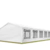 Marquee trädgårdstält 5x10 m lusthus PE 350 N presenning 100 % vattentät vit