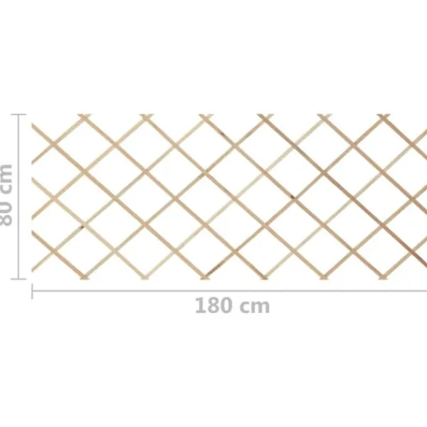 New Massivt granträ spaljéstaket - Trädgårdsstaket | Färg: Natur | Storlek: 180x80 cm, 5 st Valvbågar, Spaljéer, Bersåer & Pergolor