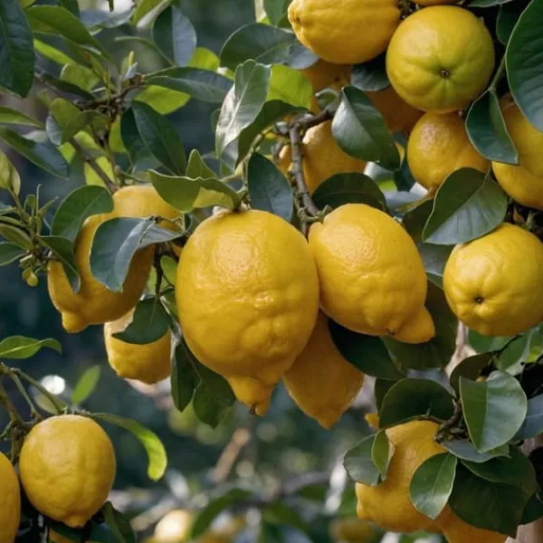 Medelhavsväxtblandning - Set om 4 - Citrus, ficus, olea - Höjd 25-40cm - ⌀9cm