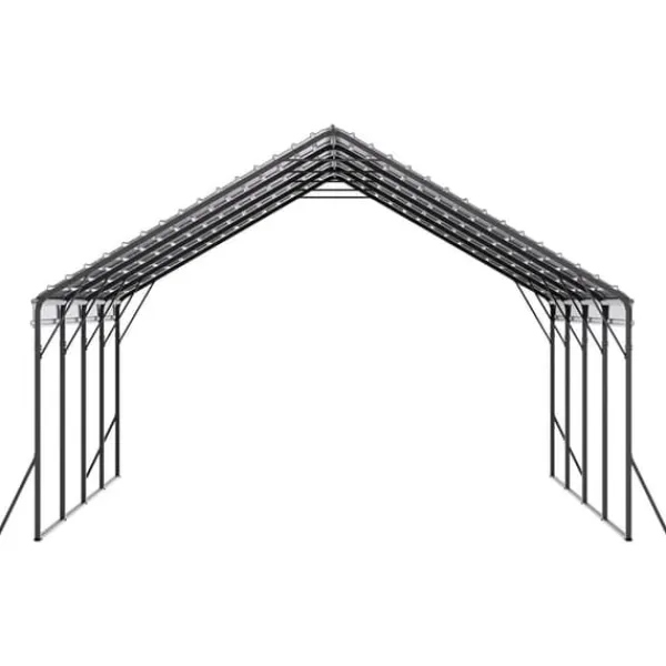 Metallcarport 20x20 fot, Utomhusgarage för båtar, Robust och Beständig