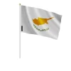 Mini Flagga - Ej specificerat - Cypern - 14 x 21 cm - 100 stycken - Hållbar polyester
