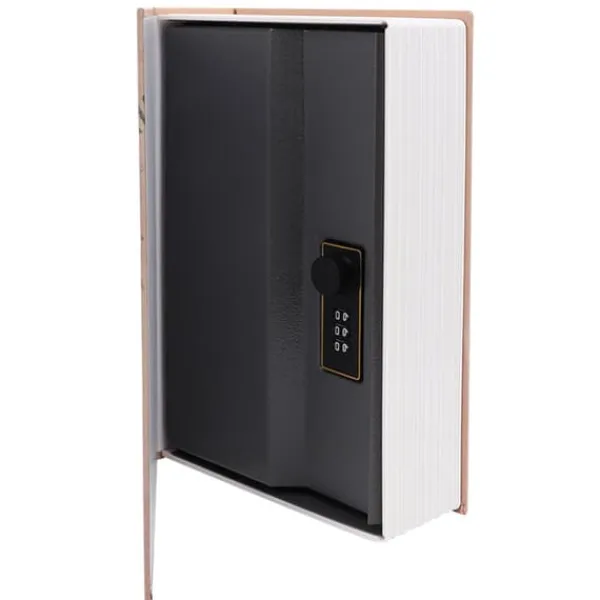 Outlet Mini Imitation Bok Säkerhetsbox Lösenordsskåp Säkerhetsförvaringslåda för Pengar Smycken Kassaskåp