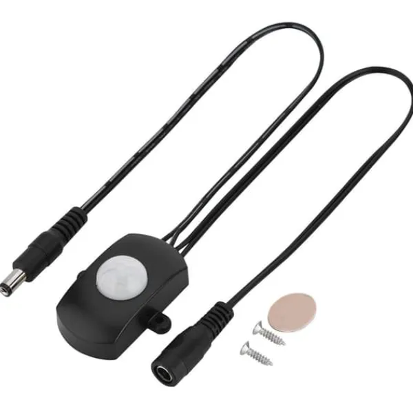 Best Mini PIR Infraröd rörelsesensor detektorbrytare för LED Strip - Svart, 6-24V, 5A Rörelsedetektorer