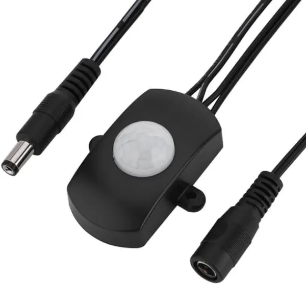 Best Mini PIR Infraröd rörelsesensor detektorbrytare för LED Strip - Svart, 6-24V, 5A Rörelsedetektorer