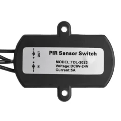 Best Mini PIR Infraröd rörelsesensor detektorbrytare för LED Strip - Svart, 6-24V, 5A Rörelsedetektorer