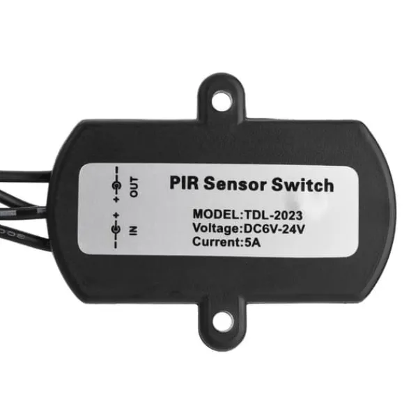 Best Mini PIR Infraröd rörelsesensor detektorbrytare för LED Strip - Svart, 6-24V, 5A Rörelsedetektorer