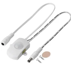 Mini PIR Infraröd rörelsesensorswitch för LED Strip - Vit, 5A, DC 6-24V