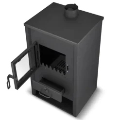 New Mångsidig vedspis med vattenmantel - 15 kW, lämplig för öppna & slutna system Vedeldade Kaminer