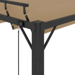 Discount Modern paviljong med lamelltak 3x4 m | Färg: Taupe | Material: Tyg och aluminium Valvbågar, Spaljéer, Bersåer & Pergolor