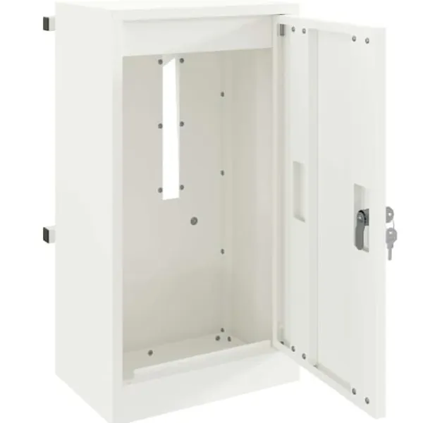 New Modern stålbrevlåda - Vattentät och säker med lås | Färg: Vit | Storlek: 30x23x55 cm Postlådor & Brevlådor