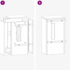 Discount Modern stålbrevlåda för utomhusbruk | Färg: Svart | Storlek: 30x23x55 cm Postlådor & Brevlådor