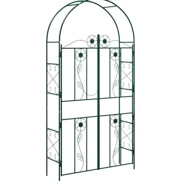 Outlet Modern trädgårdsbåge - - Grön - 6.93 kg - Robust järn - Rektangulär design - Traditionell stil Valvbågar, Spaljéer, Bersåer & Pergolor