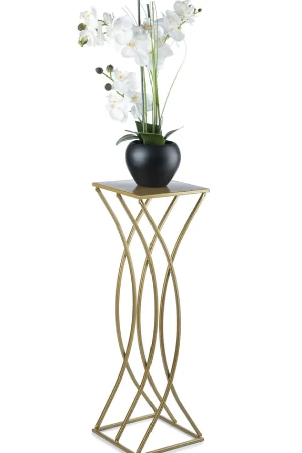 New Modernt blomsterställ, guld, 75 cm Krukor & Växtbehållare