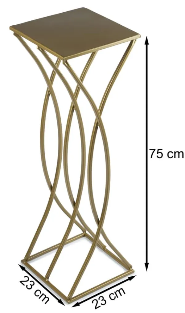New Modernt blomsterställ, guld, 75 cm Krukor & Växtbehållare