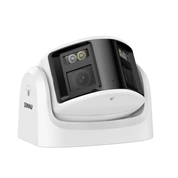 6MP Dubbelobjektivs Säkerhetskamera, 180° Vidvinkel, AI Människodetektering,8MP-V2