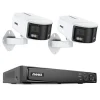Discount 8MP säkerhetskamera, dubbellins, 180 graders panoramavy, 8CH NVR,Ingen, 8CH NVR 2Pcs Kit Säkerhetsmonitorer & Videokameror