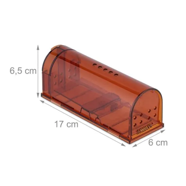 Musfälla, 6,5x17x6 cm, Orange Skadedjursfällor