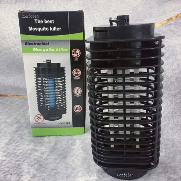 Mygga-avskräckande lampa - LED - 110V - 3W - 12x12x27 cm - Attraherar och dödar insekter