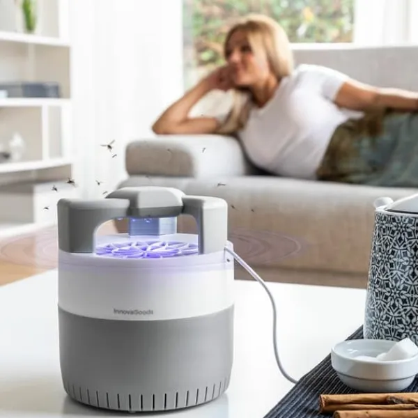 Hot Myggavvisande lampa med insugningsfunktion KL Silen InnovaGoods Insektsmedel & Djuravvisande Medel
