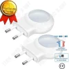 Discount Nattlampa - TD® - 0.7W - Ljus Sensor - 2 St - Vit Rörelsedetektorer