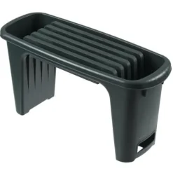 New NATUR HDPE knäpall - 2 positioner: sittande och knäande - H 34 x 65,5 x 25 cm - Grön Stöd Med Hjul, Säten & Knäskydd För Trädgårdsskötsel