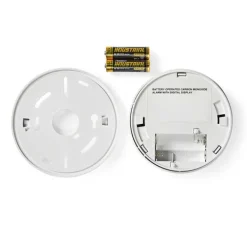 Online Nedis Kolmonoxid Alarm | Batteridriven | Batterilängd upp till: 5 år | Med paus knapp | Med testknapp | 85 dB | Vit Rök- & Koloxiddetektorer