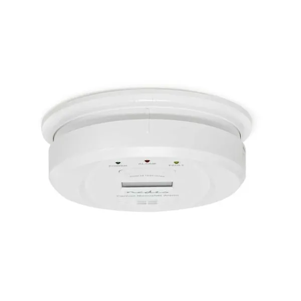 Online Nedis Kolmonoxid Alarm | Batteridriven | Batterilängd upp till: 5 år | Med paus knapp | Med testknapp | 85 dB | Vit Rök- & Koloxiddetektorer