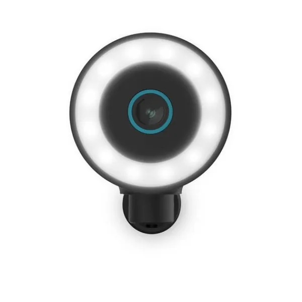 Nedis SmartLife Utomhus Kamera | Spotlight | 4K / 3840x2160 | IP65 | microSD (ingår inte) / Molnlagring (tillval) / Onvif | 5 V DC | Med rörelsesensor | CDON Säkerhetsmonitorer & Videokameror