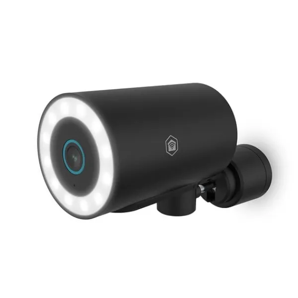 Nedis SmartLife Utomhus Kamera | Spotlight | 4K / 3840x2160 | IP65 | microSD (ingår inte) / Molnlagring (tillval) / Onvif | 5 V DC | Med rörelsesensor | CDON Säkerhetsmonitorer & Videokameror