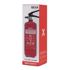 New Nexa brandsläckare, 2 Kg ABC-pulver med väggfäste (13402) Brandsläckare