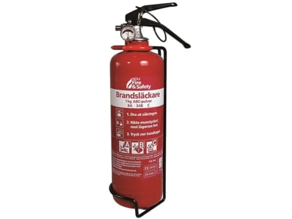 Nexa brandslukker, rød 1 kg pulver 8A 34B C Brandsläckare