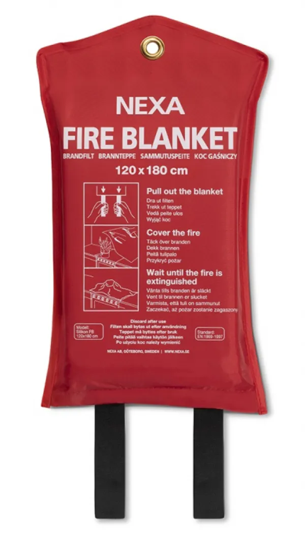 New Nexa FBS-180: Brandfilt silikon, 180 cm Brandfilt