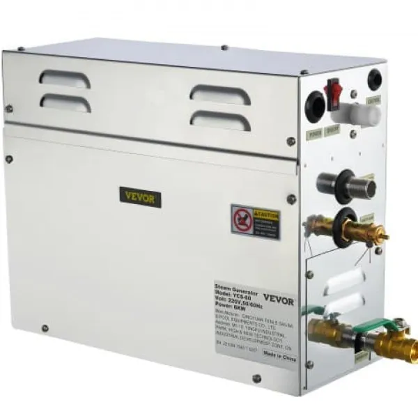 Sale Ånggenerator, 6kW bastuånggenerator med LED digital display, 39.5x15.3x31.3 cm, rostfritt stål Bastu