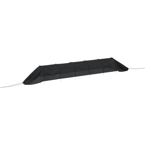 Best Nättunnlar 4 st svart stål och polyeten Markduk & Fiberduk