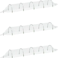 Sale Nättunnlar 3 st 1,5x5 m glasfiber och PP Växthus