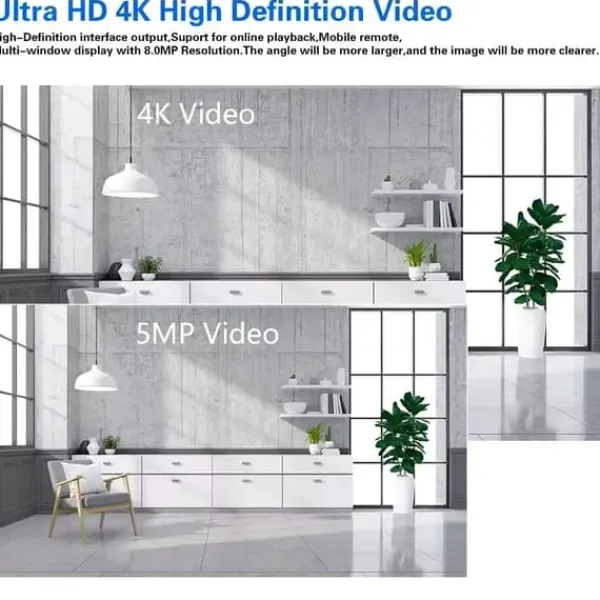 Sale Nätverksvideoinspelare, 4K-upplösning, 8-kanals POE,8CH, Ingen, EU-kontakt Säkerhetsmonitorer & Videokameror