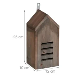 Sale Nyckelpigshus, 25x12x10 cm, Brun, Trä För Fåglar & Småvilt